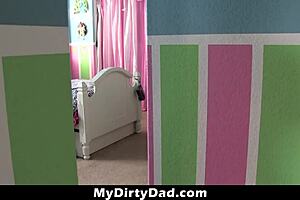 Stepdaughter Practices Riding Stepdad to Be College Slut - MyDirtyDad