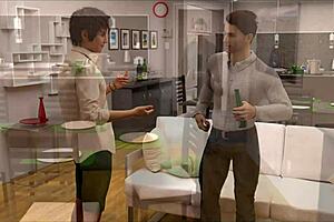 nursing back to pleasure in this cute teen outfit during the game