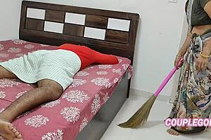 She says, 'watch this broom in his ass.'