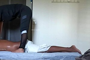 Cute Girl Receives Relaxing Ass Massage