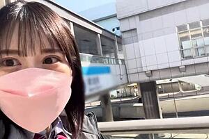 Intense love play with cute Japanese babe in uniform, hotel creampie! 🥰