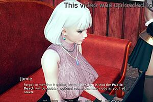 Curvy 3D Cartoon Girl With Big Tits Feels Deep Emotions In Hentai Outfit