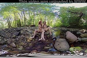 I saw Ana, Molly, and Belle yanking and cumming outdoors