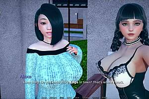 Curvy 3D Cartoon Girl With Big Tits Feels Deep Emotions In Hentai Outfit