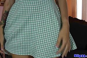 stunning teen 18+ feels the thrill as old man creampies her in glamour stockings