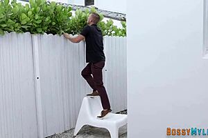 Hey cougar, take this big cock and cum inside now!