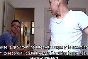 Those big dick Latinos had a hot gay threesome with a facial