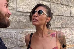 Charlotte, a 40-year-old european milf slut, explores her anal limits with big tits amateurs in assfucking