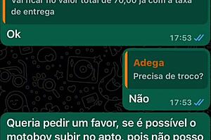 delivery guy gets alternative payment from customer