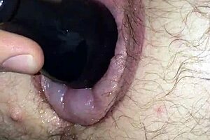 Watch me fuck my puffy man pussy with this toy?