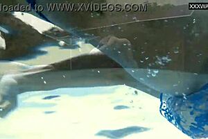 Irina Cage Nude Swimming Underwater