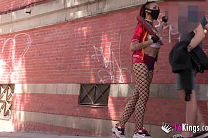 harley quinn cosplayer asks 'want a blowjob?' while picking up guys on street