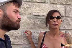 Charlotte, a 40-year-old european milf slut, explores her anal limits with big tits amateurs in assfucking