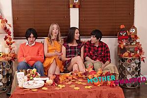 We caught our perverted step sons fucking the dessert