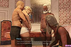 Hey, watch this horny chick get gangbanged by hobos in 3D!