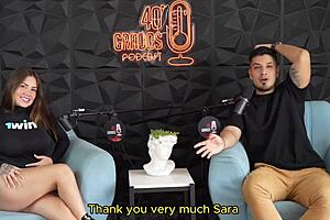 i sucked off sara blonde after her hot interview