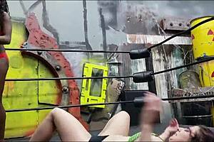 who is the better lover in this french ebony wrestling match?