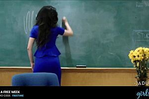 Girlsway Naughty Student Emily Willis LEARNS IT HARD with Wild Fingering