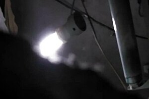 why is this young mom with big boobs showering alone?