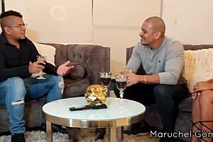 Maruchel Gomez intensely fucks her boyfriend's best friend in a wild swinger gathering