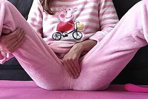 Stepsister With Small Boobs Masturbates Her Wet Shaved Pussy To Big Squirt Orgasm