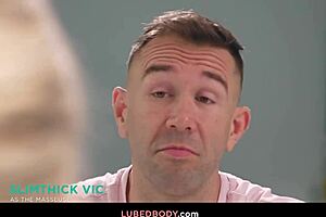 Blonde Masseuse Rubs Away Worries With Deep Pound