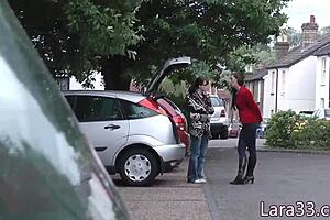 British milf picks up shy teen for fingerfucking