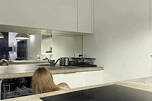 fitness model yoga turns handjob