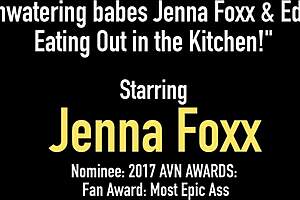 Wow, mouthwatering babes jenna foxx with big ass and ebony pussy gets fingered and masturbated by big black cock.