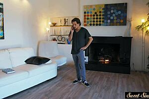 Smalltits Stepdaughter Gets Sprayed With Hot Jizz In Missionary