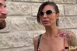 Charlotte, a 40-year-old european milf slut, explores her anal limits with big tits amateurs in assfucking