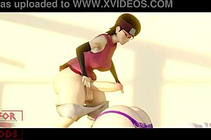 Hinata sleeps through intense anal action with monster cock