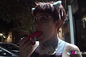 Free Public Blowjobs From Busty Teen 18+ Meraki In The Street