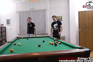 german curvy housewife with short hair tries first mmf threesome with neighbors