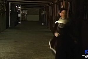 Elodie Chérie, that belle brune, got banged hard in the remise, oops I mean storage!