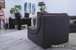 that lingerie teen sucked so good after getting handcuffed at work