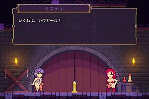 Scarlet Maiden Conquers Cold Bitch In Extreme Cold On 4Th Floor