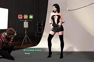 3d anime hentai fashion business episode showing tits at work