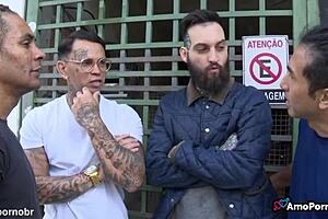 friends fuck milf in simple game part 1