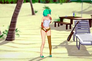 Bulma Is Caught Masturbating in Kame House - Dragon Ball