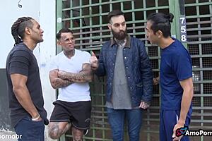 friends fuck milf in simple game part 1