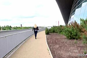 German Scout - Big Ass And Boobs Milf Karlie Pickup And Rough Fuck On Street