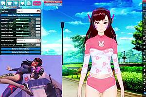 D.Va Parody Babe Riding Cowgirl in Room