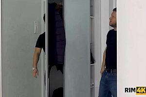 I, the sexy bombshell, lick his asshole so good in this fantasy.