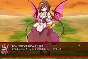 Succubus battles slime in this anime hentai duel game