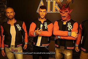 Chick route 58 throws dildos at jocks in Being a Dik