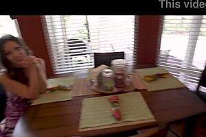 Impregnating my French step aunt in POV 😍💦