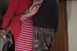 Wife With Small Tits Gets Fucked In Laundry Room