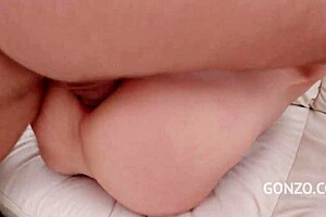 Anya Krey takes intense anal and double penetration in gangbang