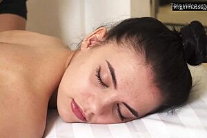 Round Ass Megan Winslet Explores First Time Lesbian Massage